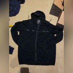 Virus xl mens black full zip Hoodie